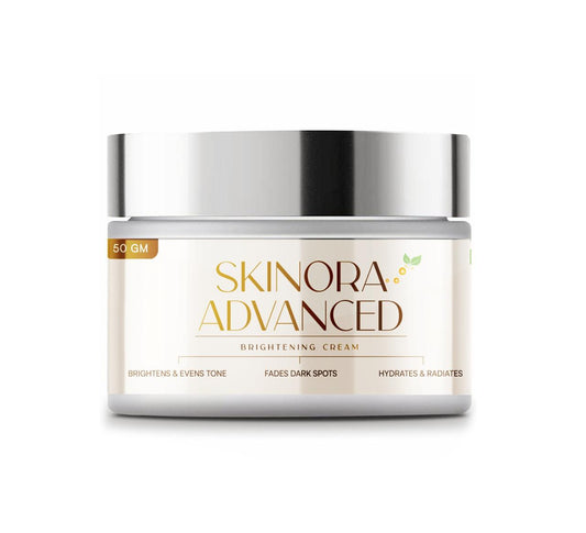 Skinora Advanced Brightening Cream – 50g | Niacinamide, Alpha Arbutin & Kojic Acid | Hydrating Skin Cream for Dark Spots & Uneven Tone