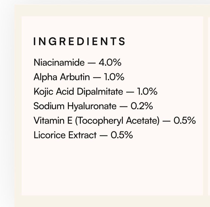 Skinora - Advanced Brightening | Niacinamide, Alpha Arbutin & Kojic Acid | Hydrating Cream