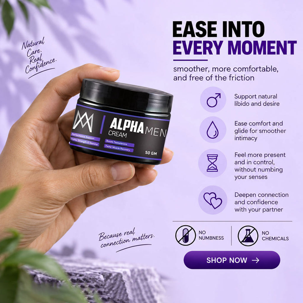 Alpha Man Cream - Intimate Cream for Men to Last Longer | Natural Ingredients