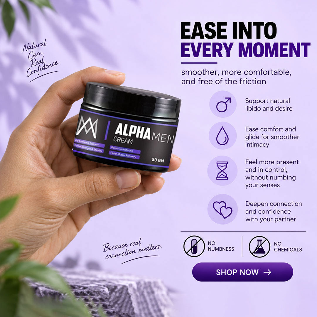 Alpha Man Cream - Intimate Cream for Men to Last Longer | Natural Ingredients
