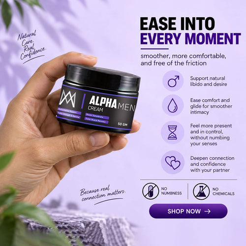 Alpha Man Cream - Intimate Cream for Men to Last Longer | Natural Ingredients