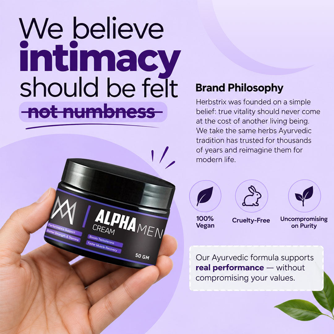Alpha Man Cream - Intimate Cream for Men to Last Longer | Natural Ingredients