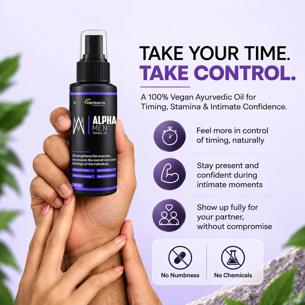 Alpha Man Oil | Best Ayurvedic Stamina & Power Massage Oil for Men